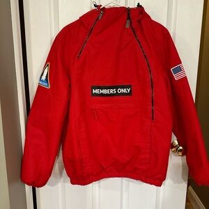 Members Only Vibrant Red Kids Raincoat
